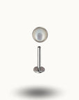 Piercing Labret Titane Multicolore - Bijou Tendance Argent / 1.2x8x4mm