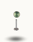 Piercing Labret Titane Multicolore - Bijou Tendance Vert / 1.2x8x4mm