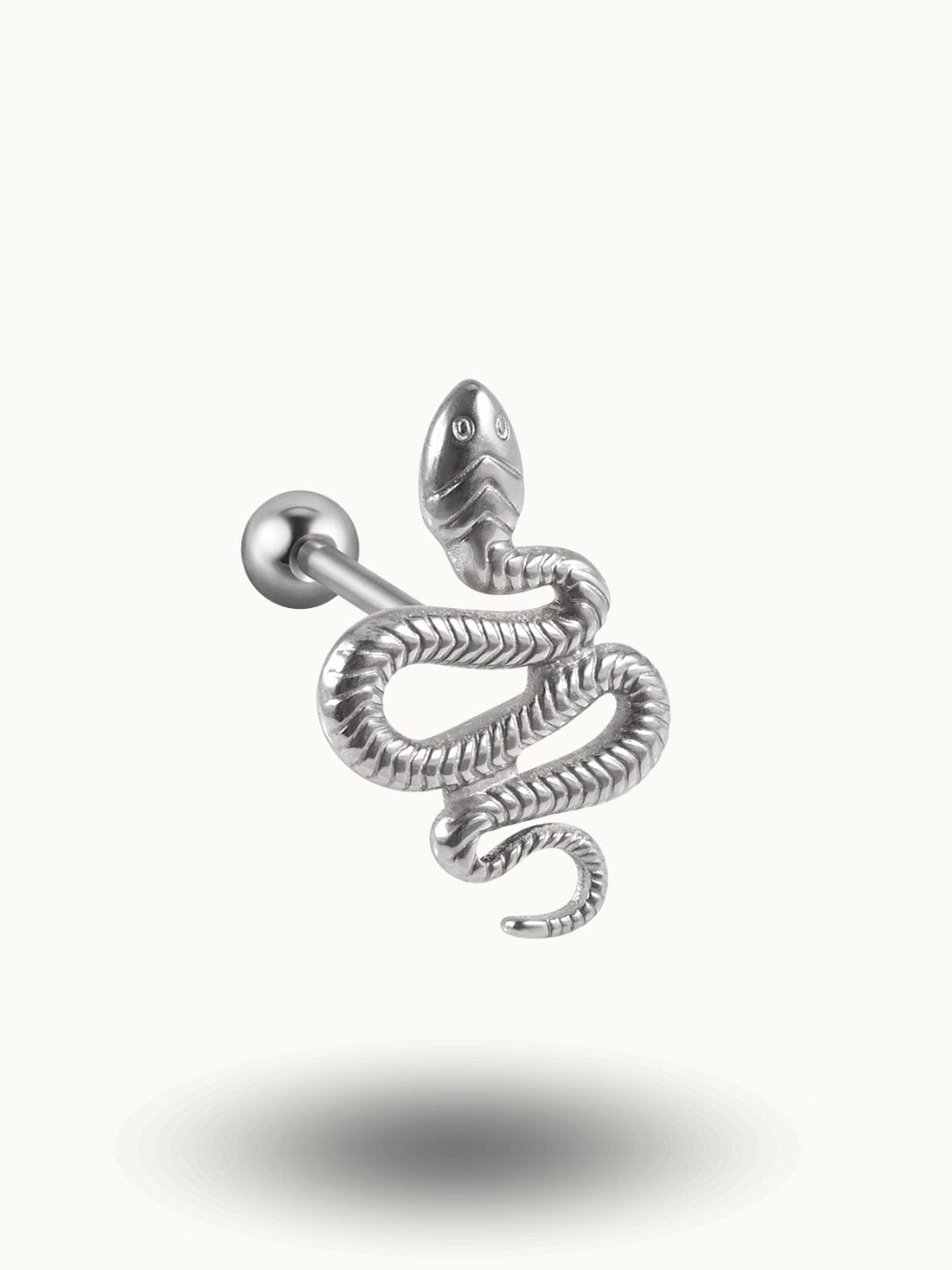 Piercing Langue Serpent Unique - Bijoux Tendance Argent / 1.6x16x5mm