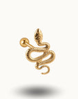 Piercing Langue Serpent Unique - Bijoux Tendance Or / 1.6x16x5mm