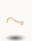 Piercing Nez en Titane - Bijou de Nez élégant et Tendance Or / 20G 0.8x6x2mm