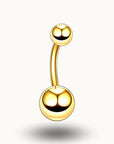 Piercing nombril boules acier inoxydable - Classique & résistant Or