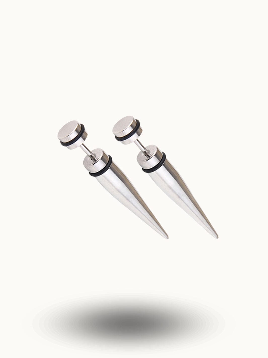 Piercings Gothiques en Acier - Achetez Style Noir & Argent Intense Argent / 4mm