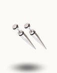 Piercings Gothiques en Acier - Achetez Style Noir & Argent Intense Argent / 4mm